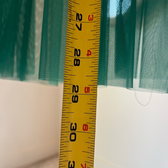 Elegant Teal Tulle Skirt - Picture 5 of 8